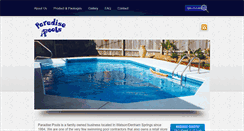 Desktop Screenshot of paradisepoolswatson.com